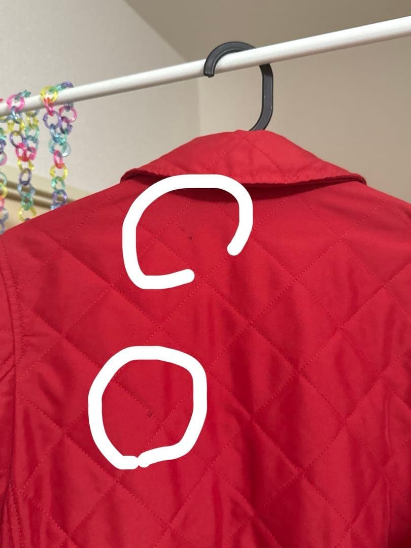 Burberry London Quilted Jacket Red With Check Pattern Size 36 For Women thumbnail 24