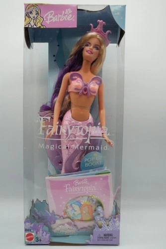 New ListingVintage Mattel Barbie Fairytopia Magical Mermaid Doll 2003 Pink NIB