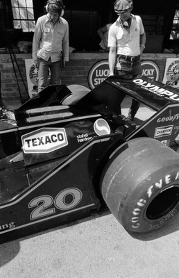 James Hunt's Wolf WR7 Ford the pits South African GP Kyalami March- Old Photo