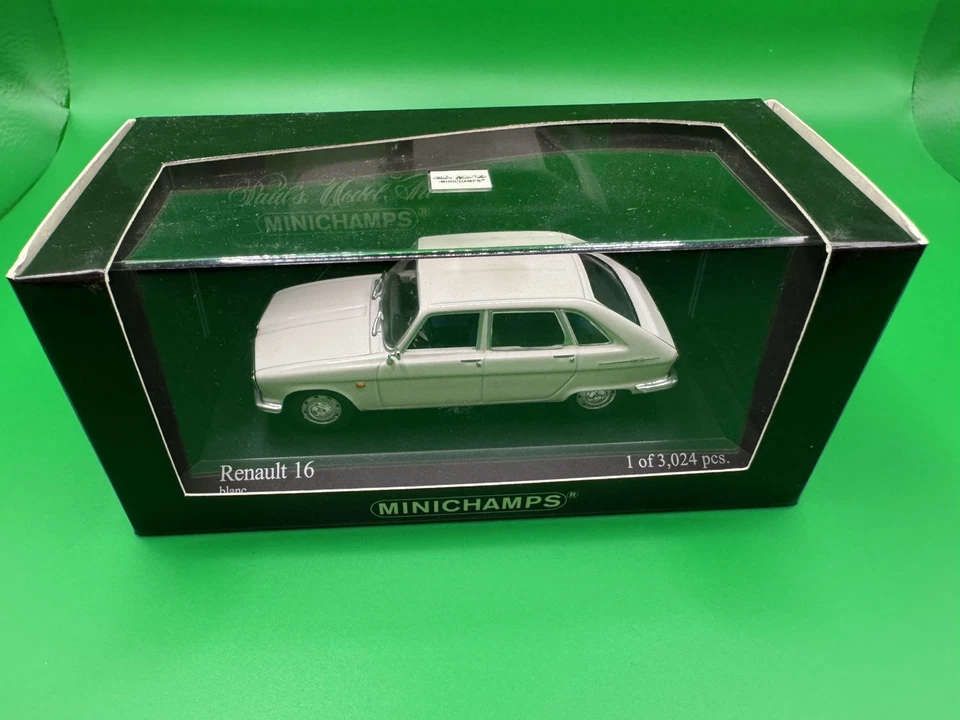  Renault 16 R16 Minichamps scala 1/43, prima versione colore bianco rara in box  - Immagine 3 di 4