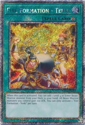 Yugioh! Fire Formation - Tenki - RA04-EN201 - Platinum Secret Rare - 1st Edition