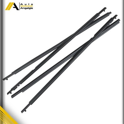 For Toyota Corolla 2009-2012 4pcs Weather Strips Window Moulding Trim Seal Belt