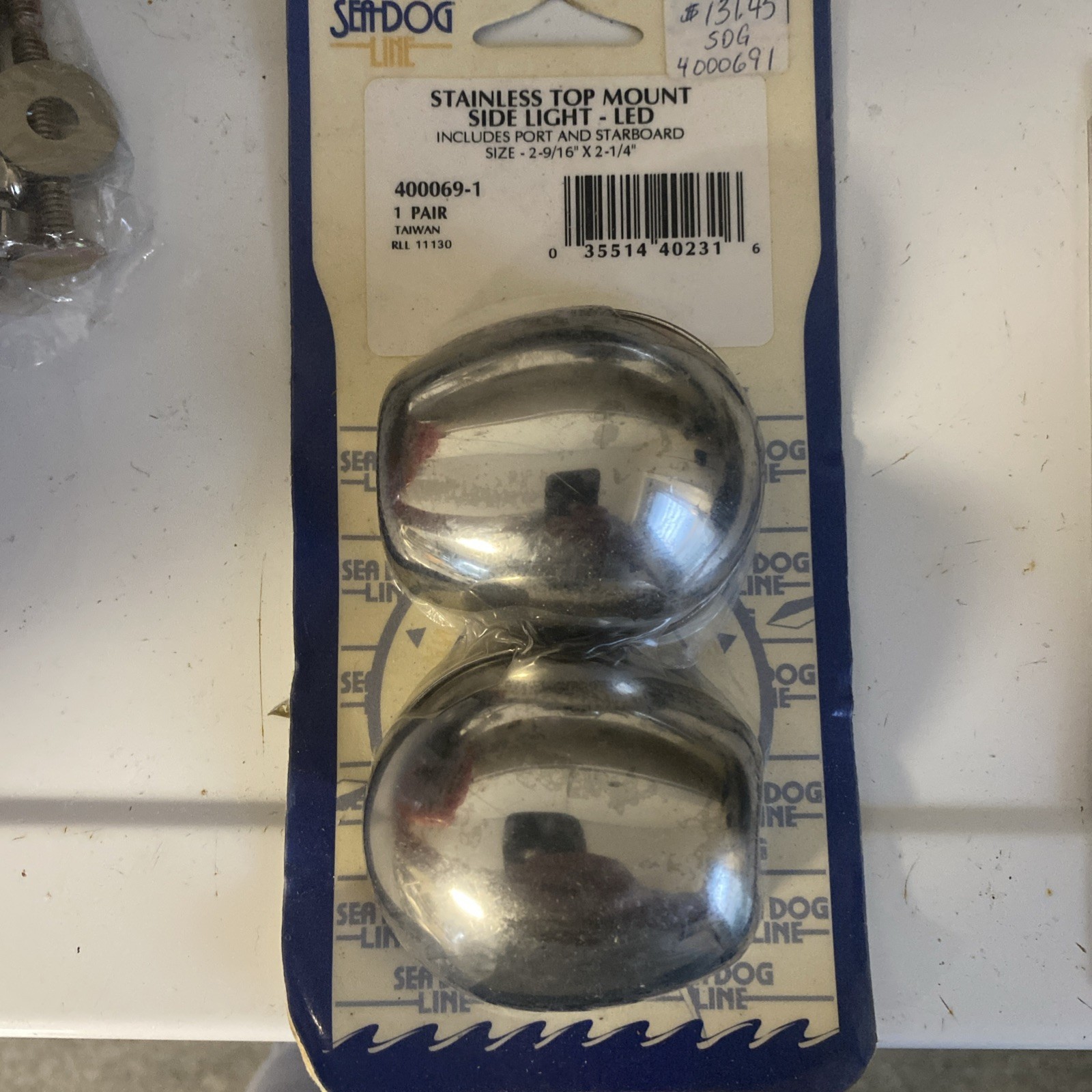 Sea-Dog Line Led SS Top Mt Side Lights 1Set 400069-1