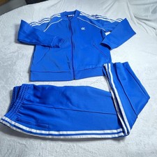 Adidas Jogger Set Originals Blue Firebird Style Track Pants Set Womens L