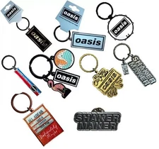 OASIS - OFFICIAL METAL LOGO KEYRING / KEYCHAIN / BADGE - LIAM NOEL GALLAGHER