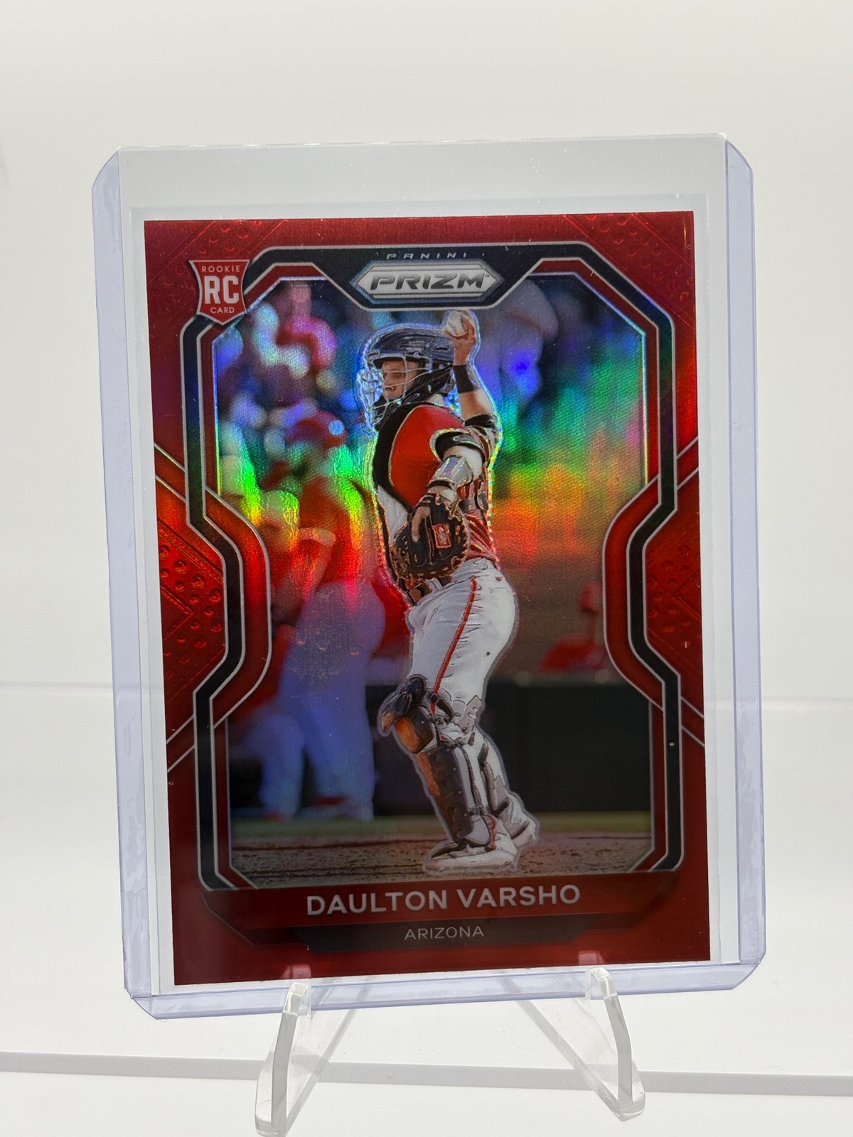 2021 Panini Prizm #238 Daulton Varsho Red Prizm