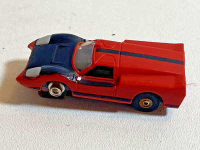 AURORA HO Slot Car  Cigar Box Black and red J-Dash Car