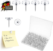 300 transparente Rei&szlig;zwecken 16mm mit Kopf f&uuml;r Korkwand, B&uuml;ro, Pinnwand, DIY