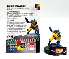 Marvel Heroclix Zombie Wolverine 062 w/ Card Deadpool Wolverine Weapon X Set