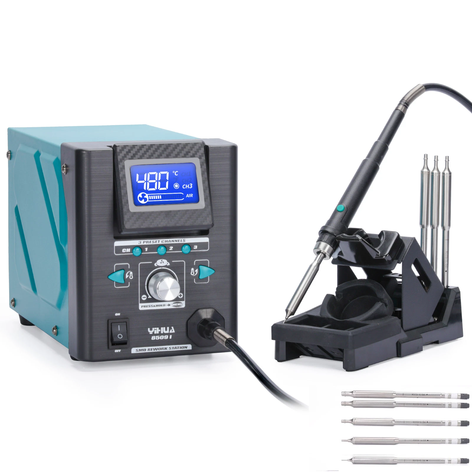 YIHUA 8509-I High-Precision Hot Air Rework Station Digital Desoldering Station