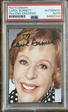 CAROL BURNETT SIGNED PHOTOGRAPH PSA DNA CERTIFIED AUTOGRAPH VINTAGE SHOW PICTURE