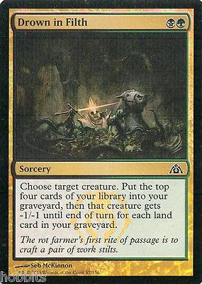 MTG - Dragon's Maze - Drown in Filth - 2X - Foil - NM | eBay