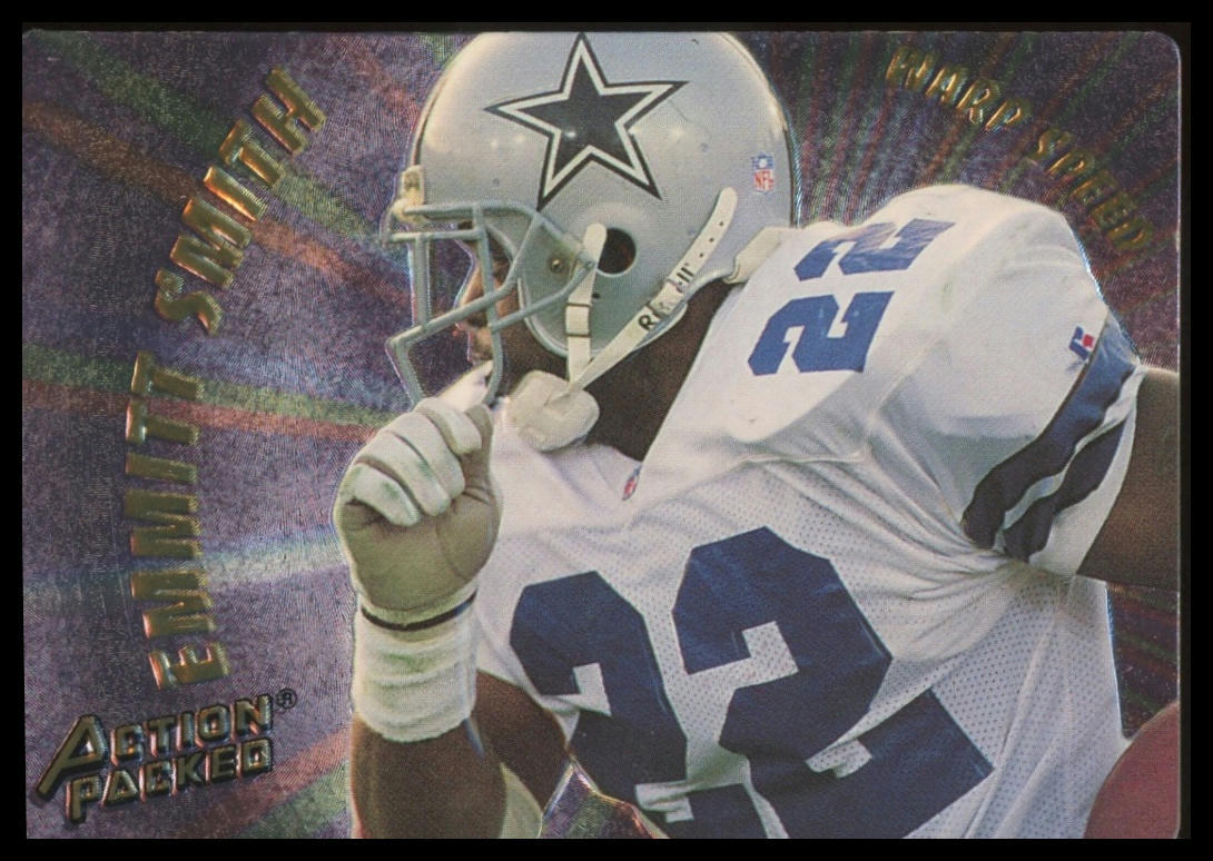 1994 Action Packed Warp Speed #WS1 Emmitt Smith Dallas Cowboys