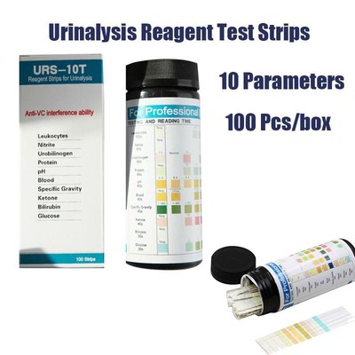 URS-10T Urinteststreifen 10 Parameter 100 Count für Leukozyten Nitrit