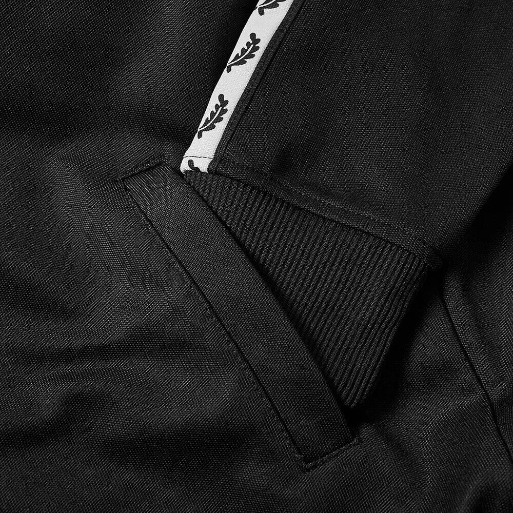 FRED PERRY TAPED TRACK JACKET BLACK J6231 184 NEW WITH TAGS FRED PERRY TAPED TRACK JACKET BLACK J6231 184 NEW WITH TAGS