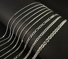 Solid sterling silver chain bracelet - Dainty layered tiny 925 silver bracelet