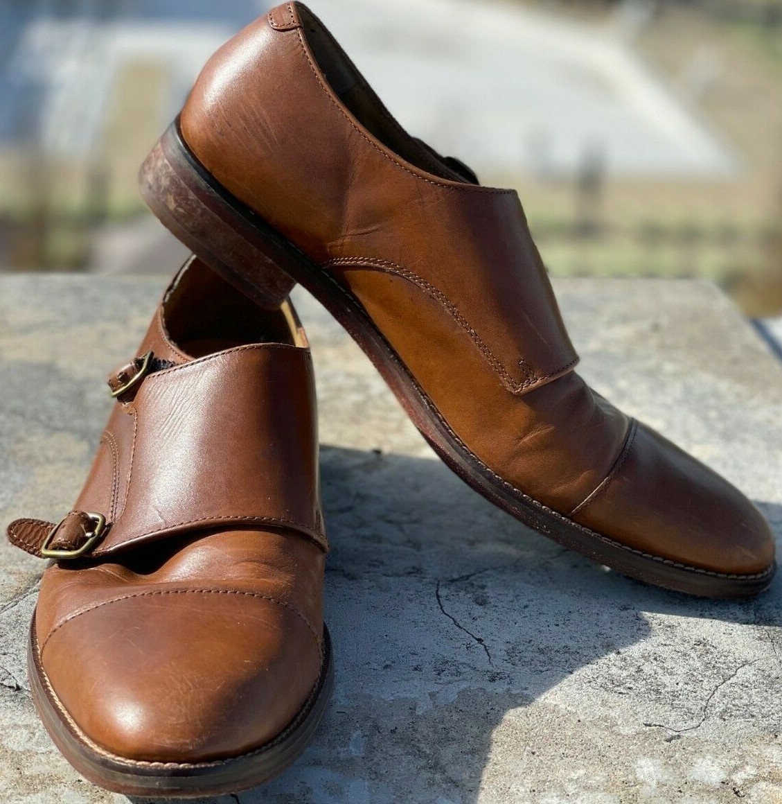 Cole Haan Dress Shoes Grand OS Size 10 Double Monk Loafers  display picture 1