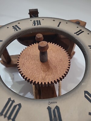 Swiss Wood Clock Vintage Old Baumann A.G. Diepoldsau 40986 Parts