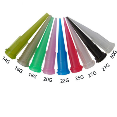 50PCS TT Blunt Glue Liquid Dispenser Dispensing Needle Plastic Tapered  DE