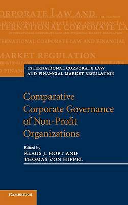Comparative Corporate Governance of Non-Profit Organizations Hopt Von Hippel