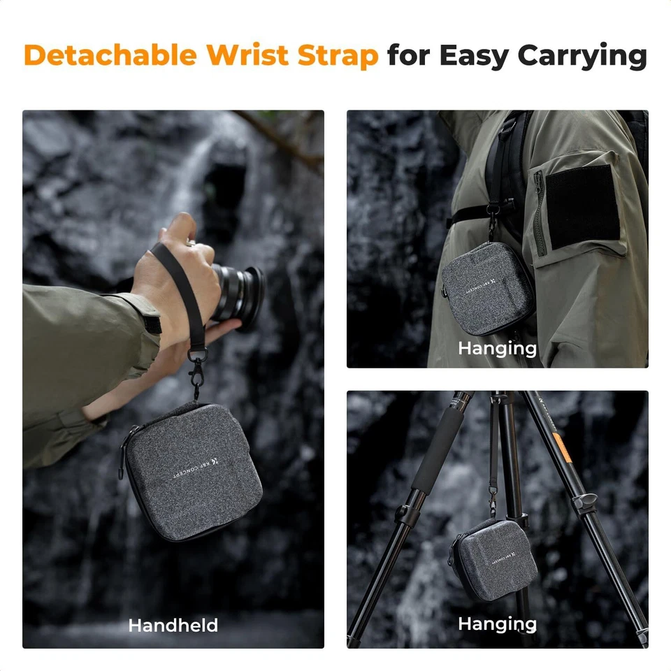 K&F Concept 10 in 1 Lens Filter Case, Hard Shell Camera Filter Pouch Up to 95mm - Image 4 of 4