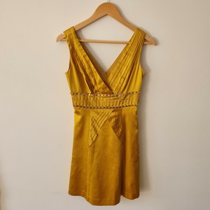 karen millen mustard dress