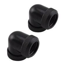 G1/4" Thread 90 Degree Elbow Adapter Fittings Extender Connector for Computer...