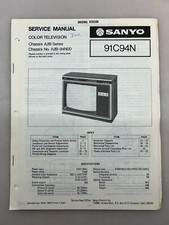 Sanyo 91C94N Original Service Manual Free Shipping