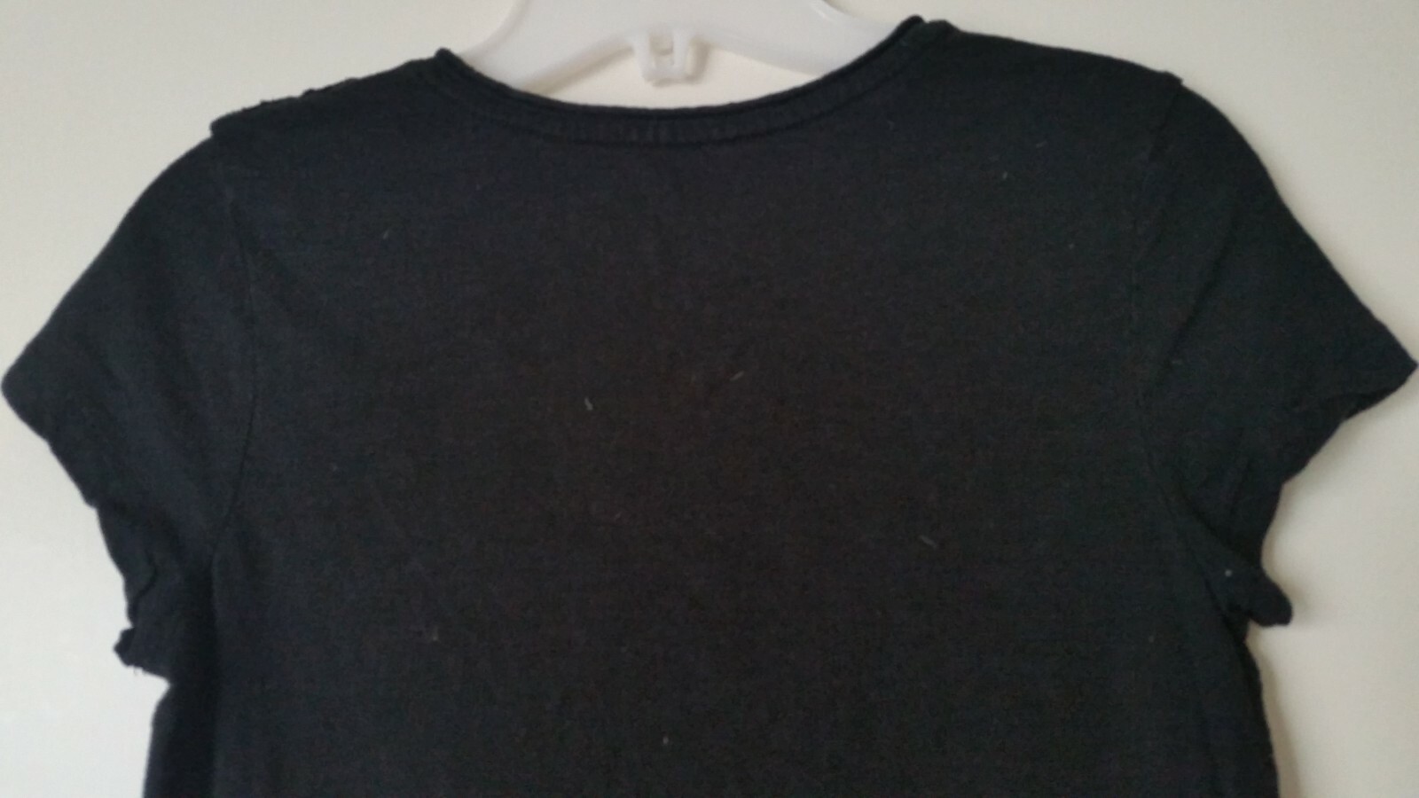 Merona Basic Solid Black 100% Cotton Short Sleeve… - image 7