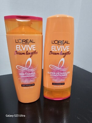 L'Oreal Elvive Dream Lengths Restoring Shampoo Fine Castor Oil & Vitamins 12.6oz