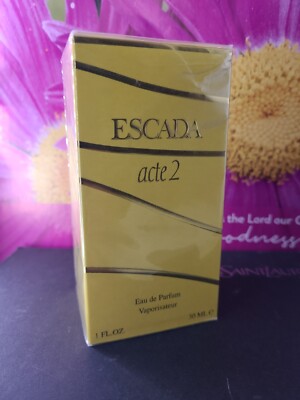  Escada Acte 2 EDP Spray 1oz/30ml NEW SEALED DISCONTINUED