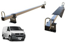 VW Transporter T5 & T6 Van Roof Rack 2 Bars TITAN Construction Grade