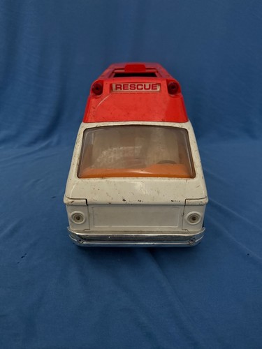 1976-77 TONKA Ambulance Emergency Van w/People - Vintage Pressed Steel Toy Truck - Picture 7 of 24