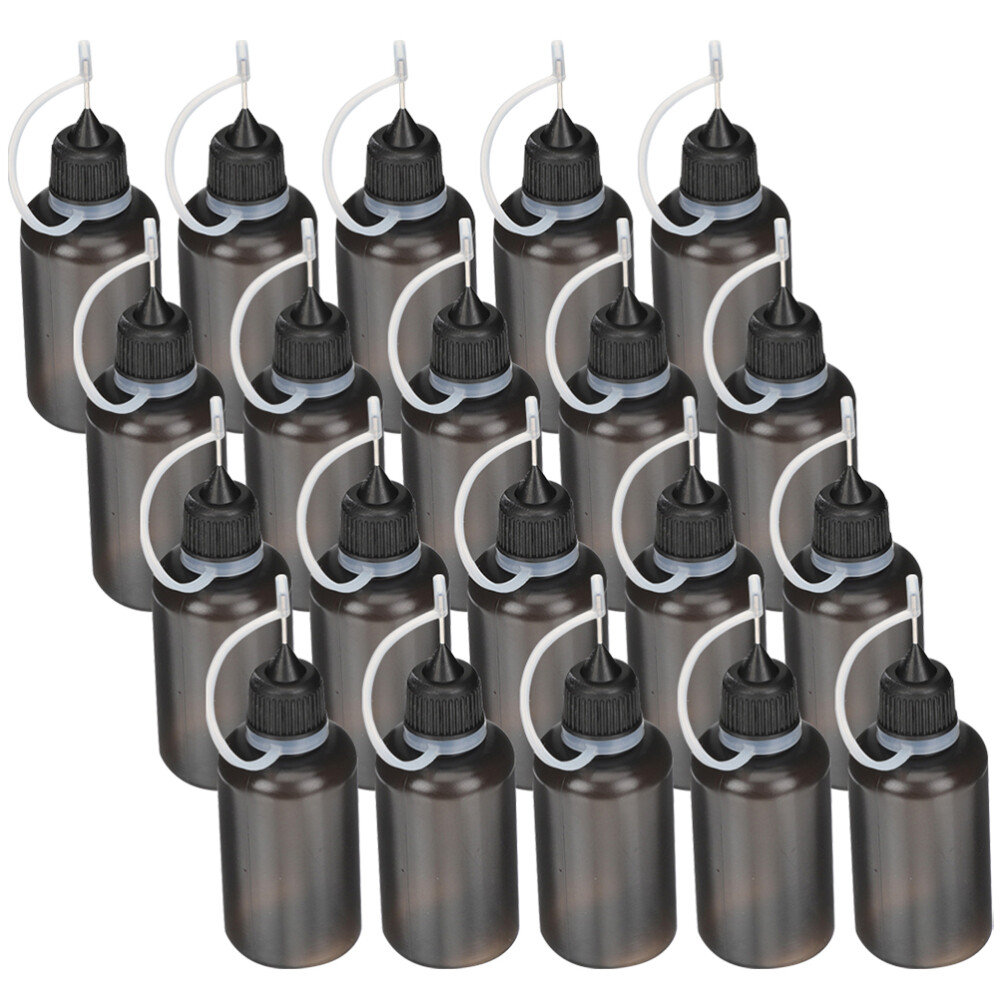 20 Sharp Mouth Oil Bottle Needle Tip Squeeze Glue Small Bottles Nose