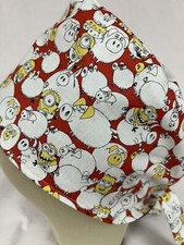 Men/Women Surgical Scrub Cap Lined Comic Character Big Eyes Cool Cap 100 Cotton