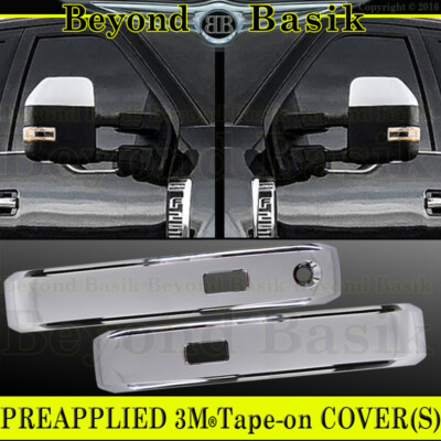 2017-2022 FORD F250-F550 Std/Ext Chrome 2 Door Handle COVERS w/Smt+Top Mirrors