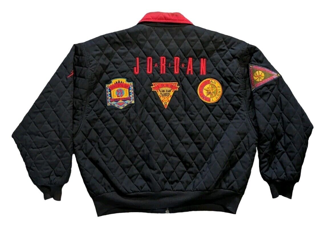 1988 Nike Air Jordan Vintage Quilted Jacket Achievement 1988 Nike Air Jordan Vintage Quilted Jacket Achievement
