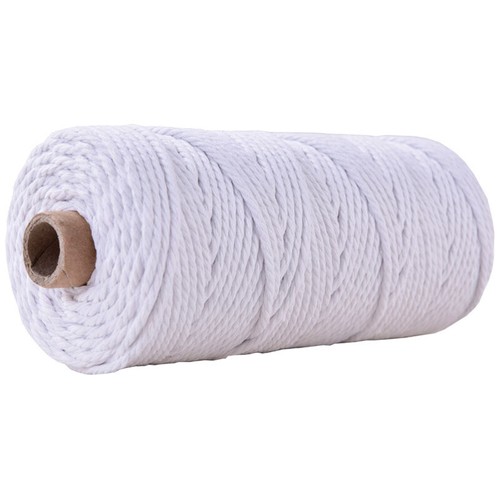 100M Cotton Rope Twisted Cord Macrame Craft Braided Making Decoration String 3mm - Afbeelding 49 van 54