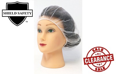 Superior Shield-Safety Nylon Mesh Hairnet, 21'' Length, White (2000 Pieces)