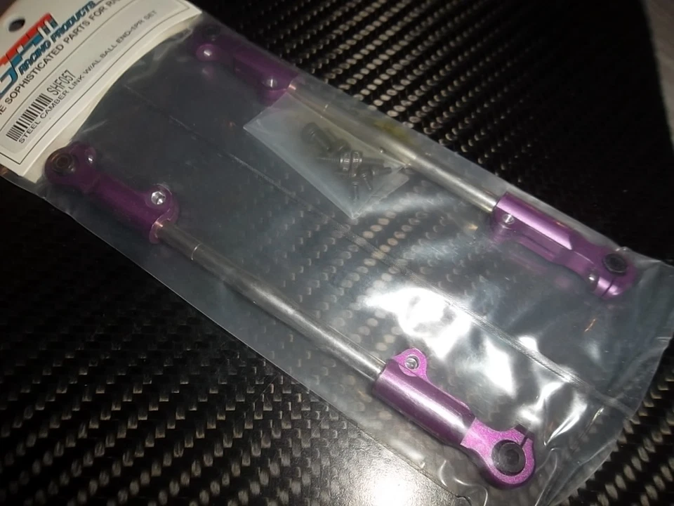 GPM SHF057 Triangles ARR supérieur chapes aluminium violet HPI HELLFIRE - Photo 1/1
