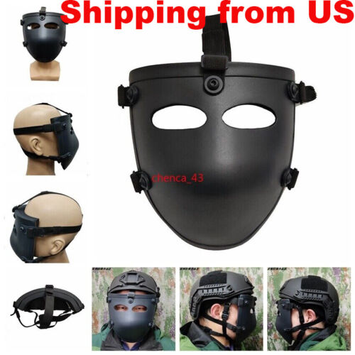 US!! Level IIIA Ballistic Half Face Masks Aramid Bulletproof Tactical Mask Gears