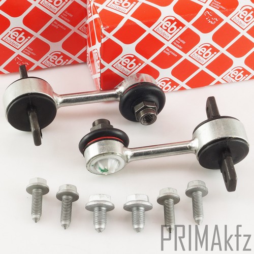 2x FEBI 32491 Koppelstange Pendelstütze Stabi hinten für Audi A4 Seat