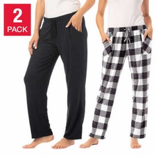 NWT LUCKY BRAND 1522469 BUFFALO CHECK/BLACK 2 PACK LOUNGE PANTS SZ S B690