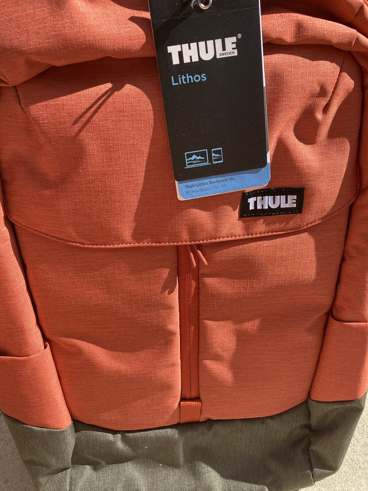 Thule Lithos 20L Backpack- Rooibos/Forest Night- #41RKY- NWT- Tablet Protection