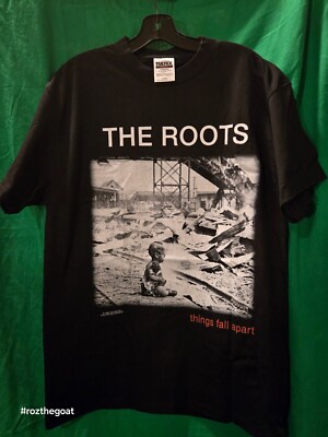 New! Never Worn.Vintage Tultex Unisex The Roots Black T-Shirt Large (See Photos)