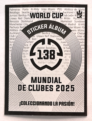 2025 FIFA CLUB WORLD CUP 3R Sticker #138 ANATOLIY TRUBIN Benfica