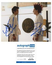 Xolo Mariduena & Jacob Bertrand "Cobra Kai" AUTOGRAPHS Signed 8x10 Photo ACOA