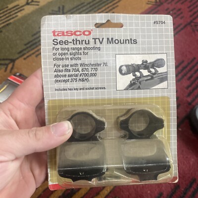 Tasco See Thru TV Mounts 1 Inch No S704 for Winchester Model 70