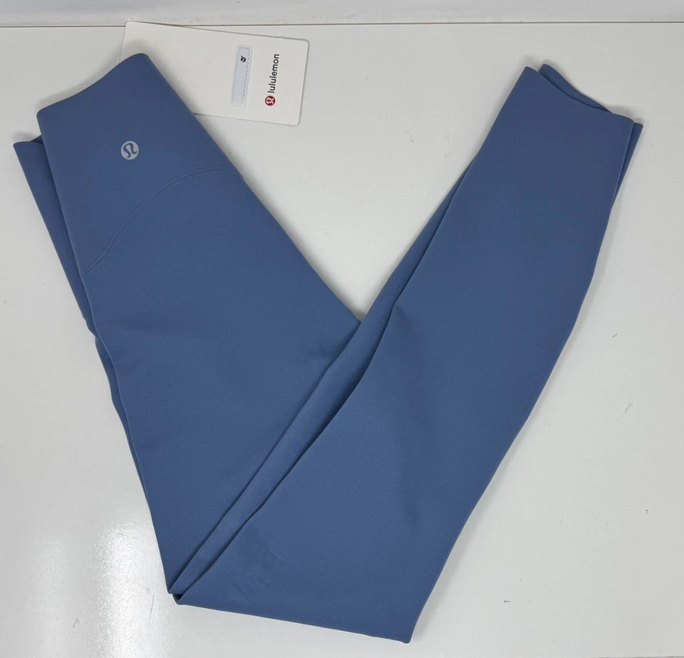 Lululemon Glow Up HR Tight 25” WSDN Washed Denim Blue Size 0 Running Leggings - Image 2 of 4