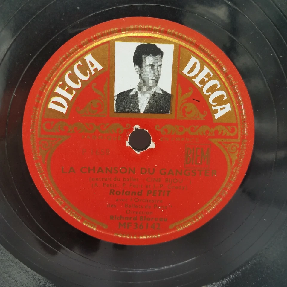 Colette Marchand / Roland Petit j'suis venue nue La Chanson Du Gangster Decca 78 - Image 3 of 4